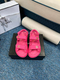 Chanel Women's fashion Knitwear Sandals G35933 Rose Red