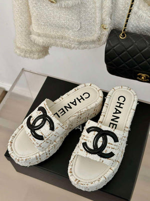 Chanel Women's fashion Knitwear Slippers C88105 - Euro 35=US 4 - View 1