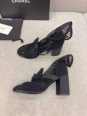 Chanel Women's Fashion Mesh Socks Shoes C92314 - US 4=Euro 35 - View 4