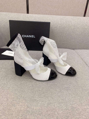 Chanel Women's Fashion Mesh Socks Shoes C92315 - US 4=Euro 35 - View 1