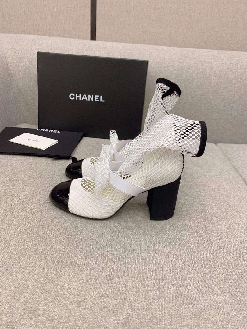 Chanel Women's Fashion Mesh Socks Shoes C92315