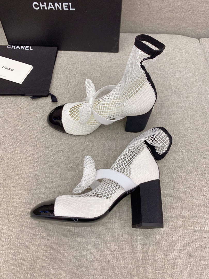 Chanel Women's Fashion Mesh Socks Shoes C92315 - US 4=Euro 35 - View 4
