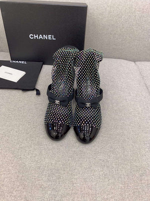 Chanel Women's Fashion Mesh Socks Shoes C92316 - US 4=Euro 35 - View 2
