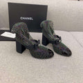 Chanel Women's Fashion Mesh Socks Shoes C92316 - US 4=Euro 35 - View 1