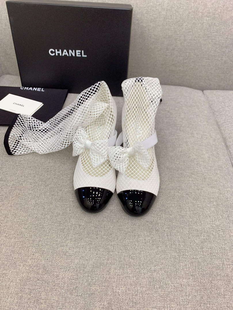 Chanel Women's Fashion Mesh Socks Shoes C92317 - US 4=Euro 35 - View 2