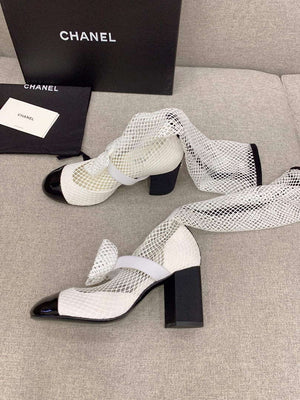 Chanel Women's Fashion Mesh Socks Shoes C92317 - US 4=Euro 35 - View 4