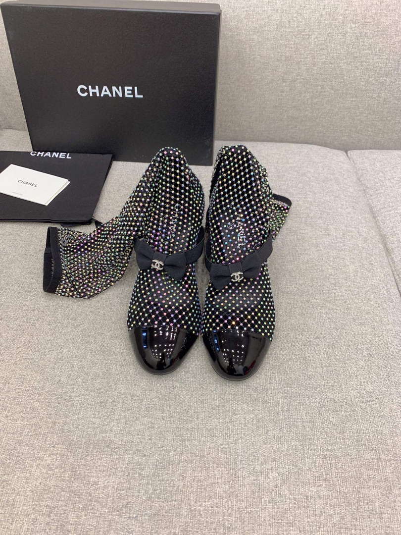 Chanel Women's Fashion Mesh Socks Shoes C92318 - US 4=Euro 35 - View 2