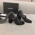 Chanel Women's Fashion Mesh Socks Shoes C92318 - US 4=Euro 35 - View 1