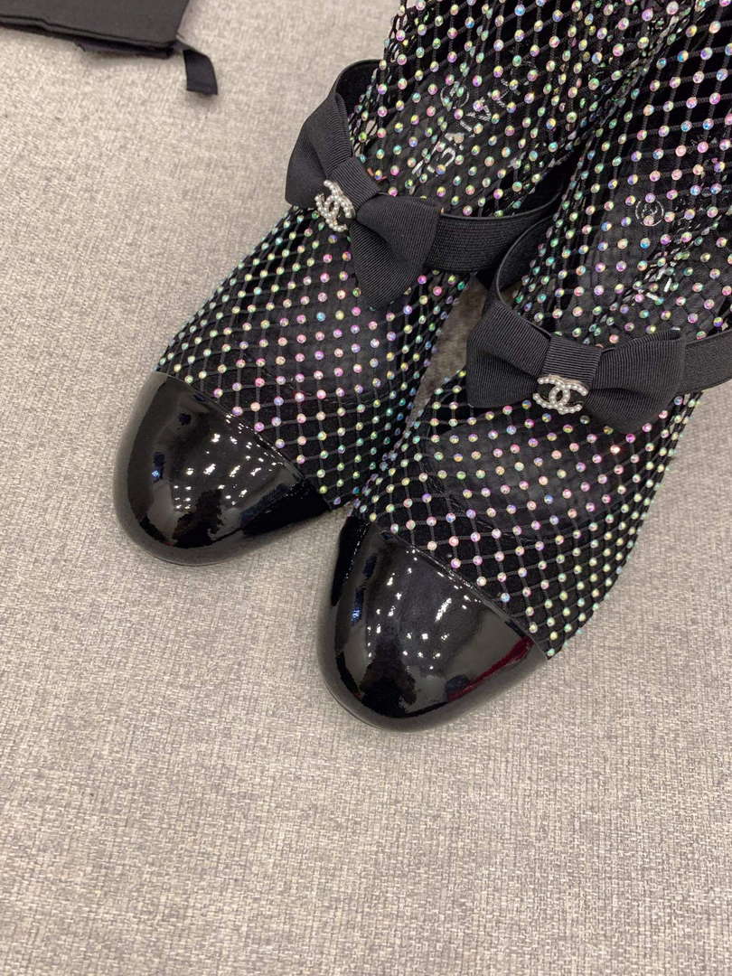 Chanel Women's Fashion Mesh Socks Shoes C92318 - US 4=Euro 35 - View 5