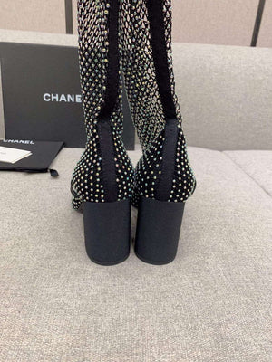 Chanel Women's Fashion Mesh Socks Shoes C92318 - US 4=Euro 35 - View 8