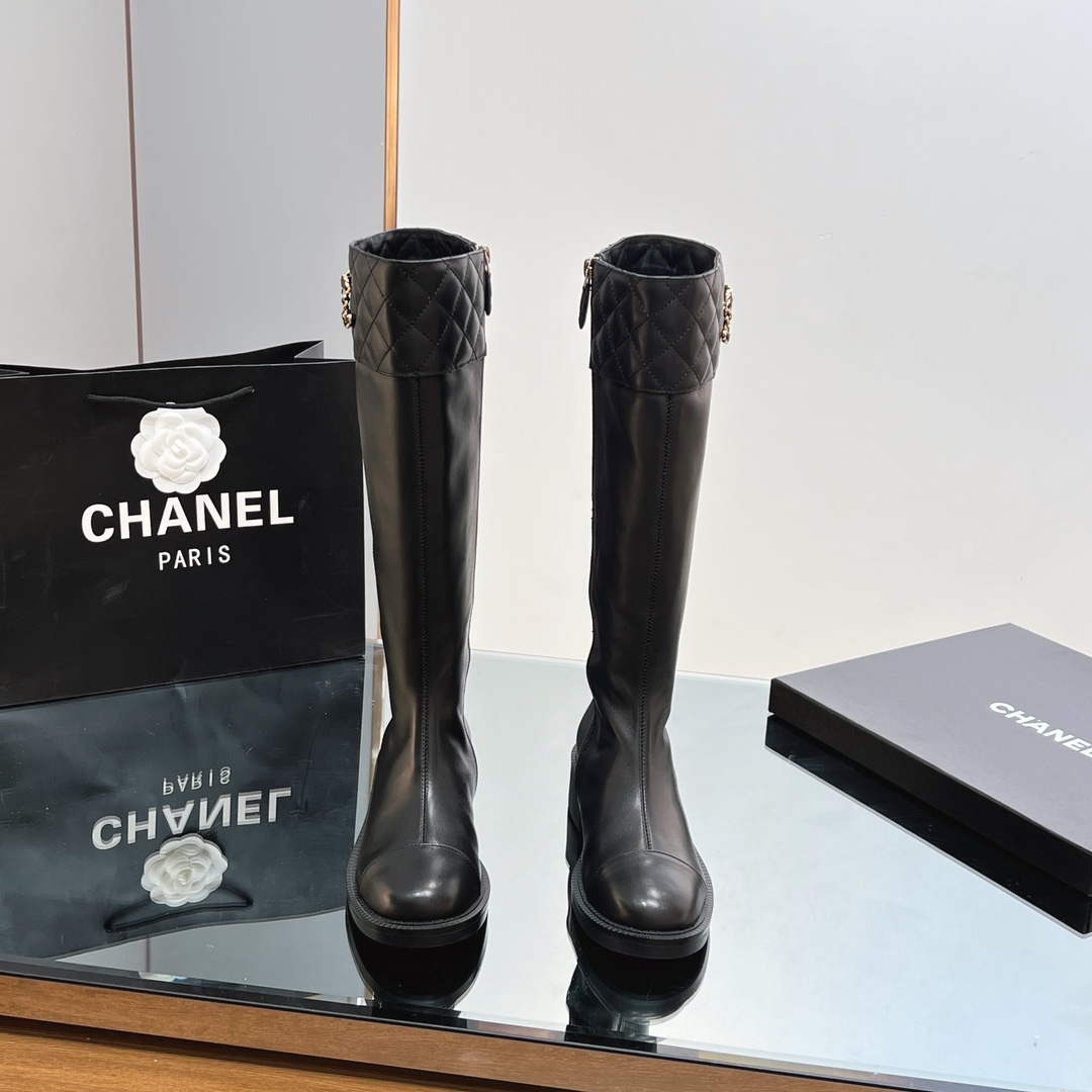 Chanel Women's Fashion Shoes High Boots C92400 - US 4=Euro 35 - View 2