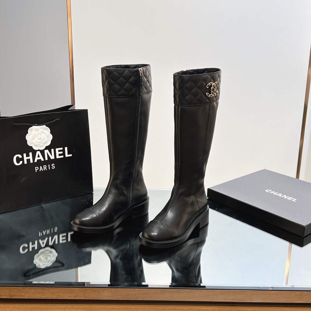 Chanel Women's Fashion Shoes High Boots C92400 - US 4=Euro 35 - View 1