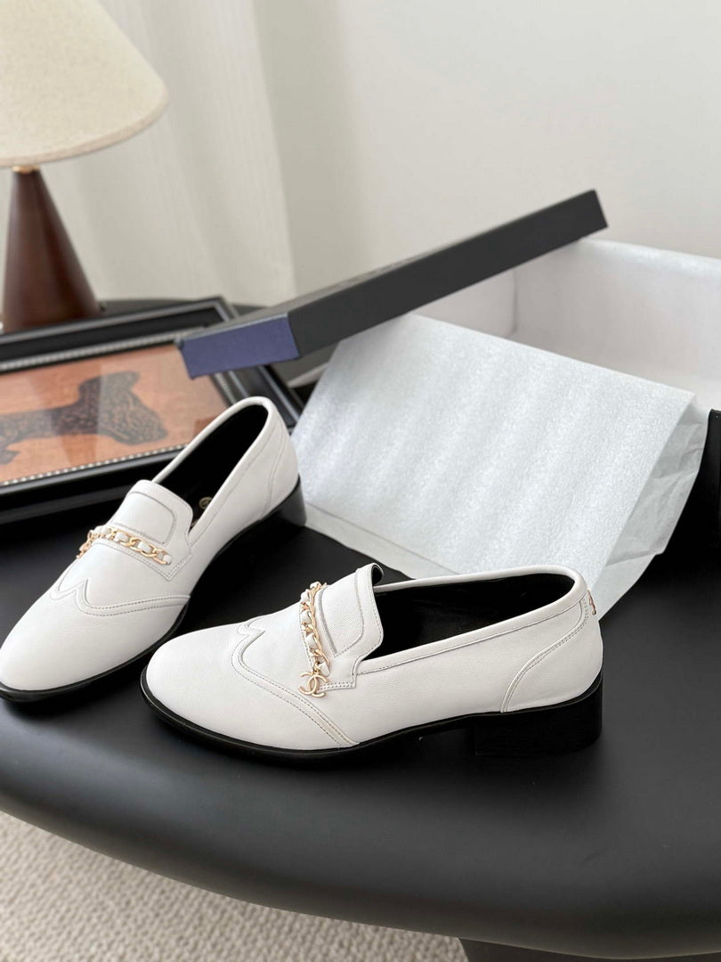 Chanel Women's Fashion Shoes Moccasins Lambskin C93671
