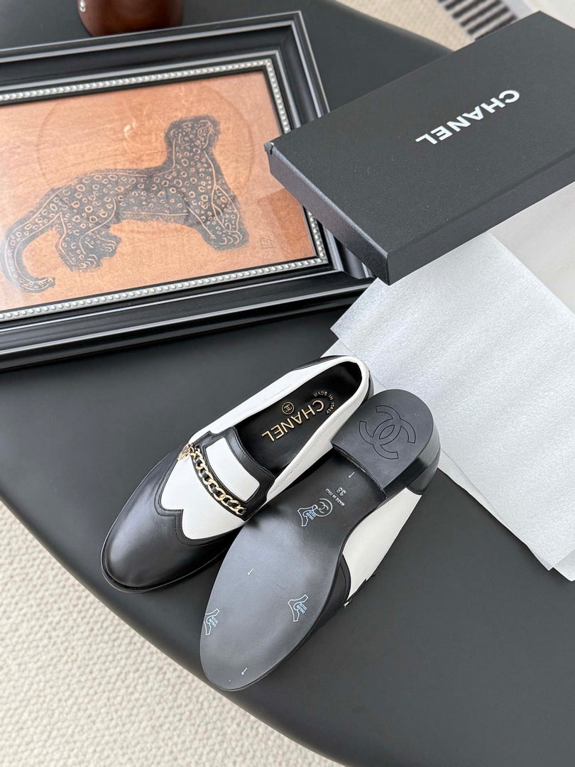 Chanel Women's Fashion Shoes Moccasins Lambskin C93672