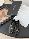 Chanel Women's Fashion Shoes Moccasins Lambskin C93676