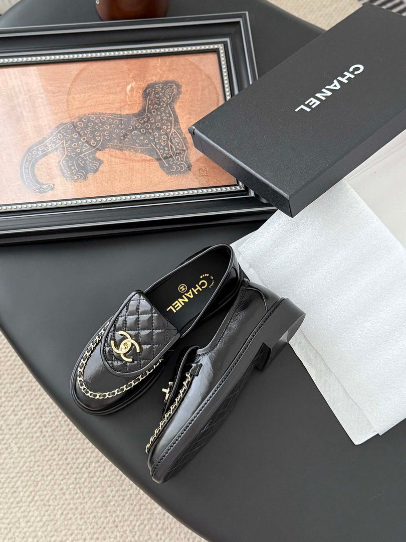 Chanel Women's Fashion Shoes Moccasins Lambskin C93676