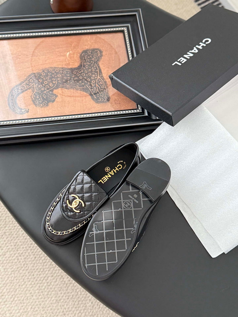 Chanel Women's Fashion Shoes Moccasins Lambskin C93676