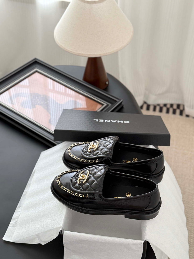 Chanel Women's Fashion Shoes Moccasins Lambskin C93676