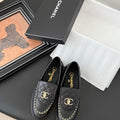 Chanel Women's Fashion Shoes Moccasins Lambskin C93677