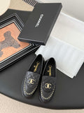 Chanel Women's Fashion Shoes Moccasins Lambskin C93677