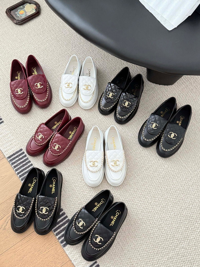 Chanel Women's Fashion Shoes Moccasins Lambskin C93678