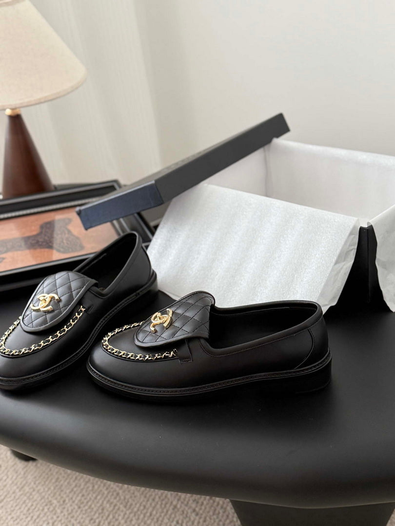 Chanel Women's Fashion Shoes Moccasins Lambskin C93677