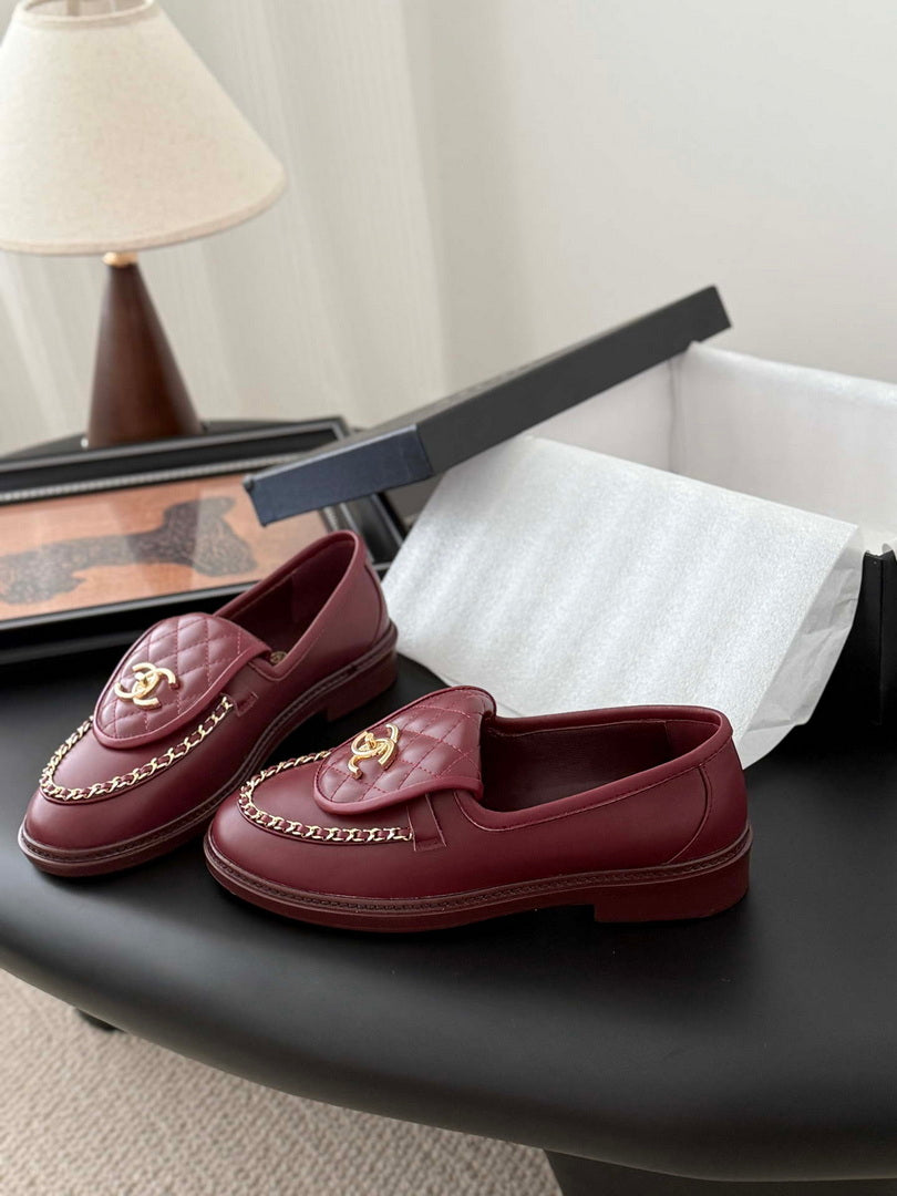 Chanel Women's Fashion Shoes Moccasins Lambskin C93678
