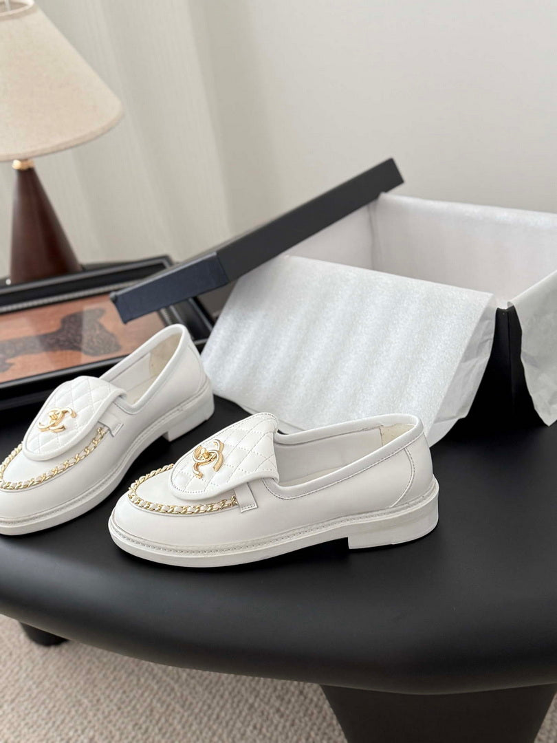 Chanel Women's Fashion Shoes Moccasins Lambskin C93679