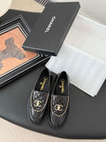Chanel Women's Fashion Shoes Moccasins Lambskin C93680