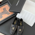 Chanel Women's Fashion Shoes Moccasins Lambskin C93681