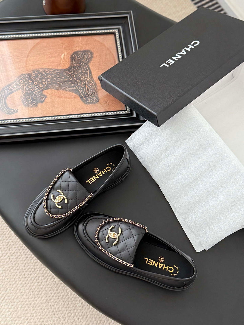 Chanel Women's Fashion Shoes Moccasins Lambskin C93681