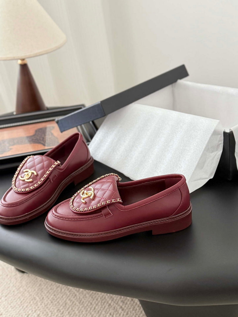 Chanel Women's Fashion Shoes Moccasins Lambskin C93682
