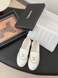 Chanel Women's Fashion Shoes Moccasins Lambskin C93683