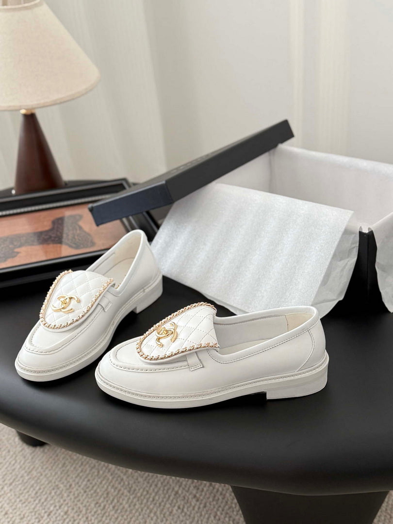 Chanel Women's Fashion Shoes Moccasins Lambskin C93683