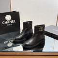 Chanel Women's Fashion Shoes Short Boots C92402 - US 4=Euro 35 - View 1