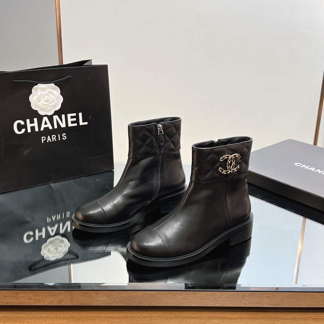 Chanel Women's Fashion Shoes Short Boots C92402