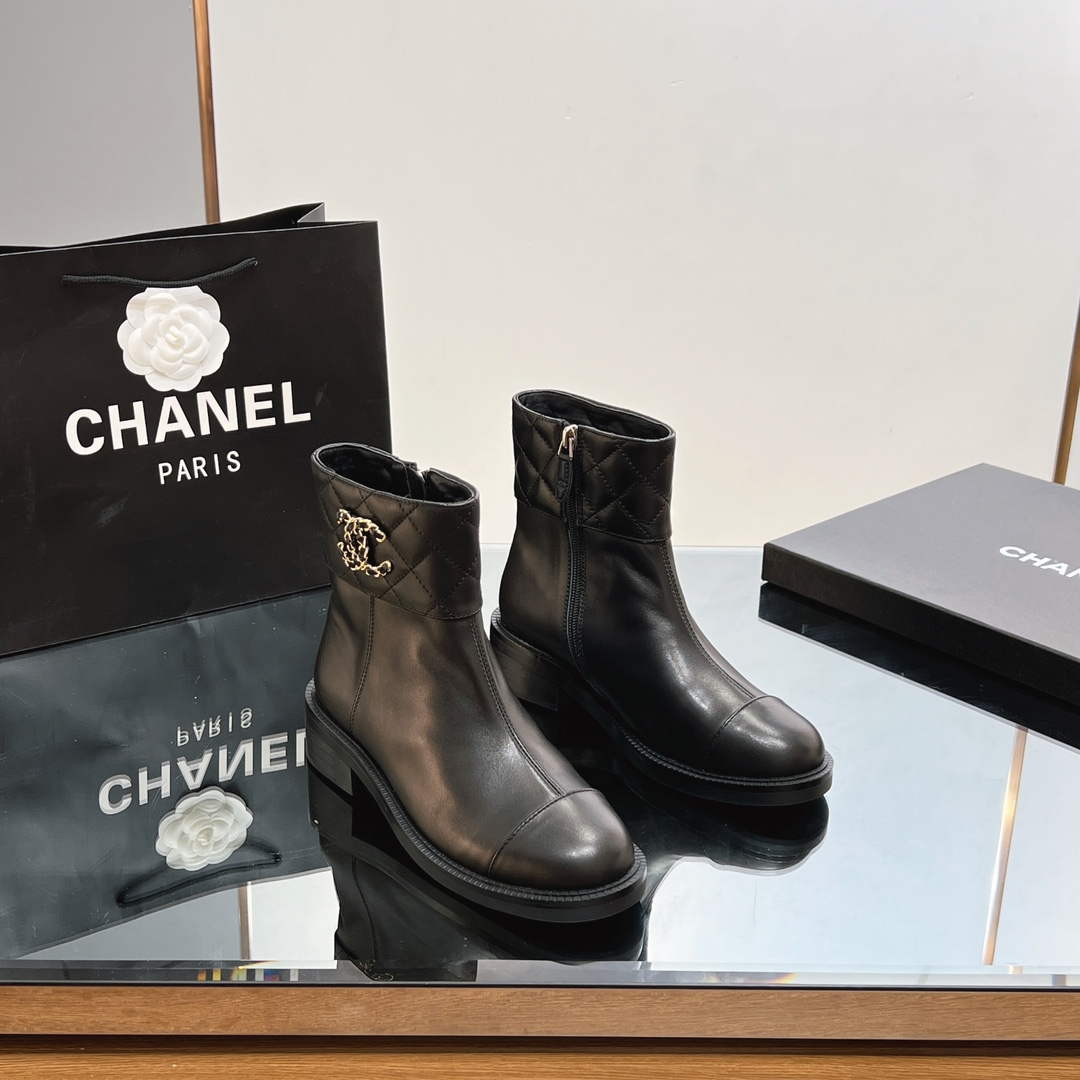 Chanel Women's Fashion Shoes Short Boots C92402