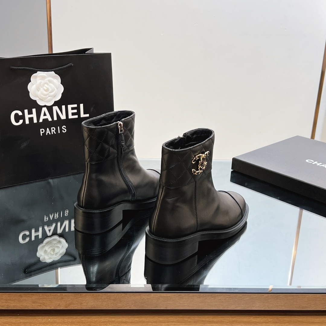 Chanel Women's Fashion Shoes Short Boots C92402 - US 4=Euro 35 - View 4