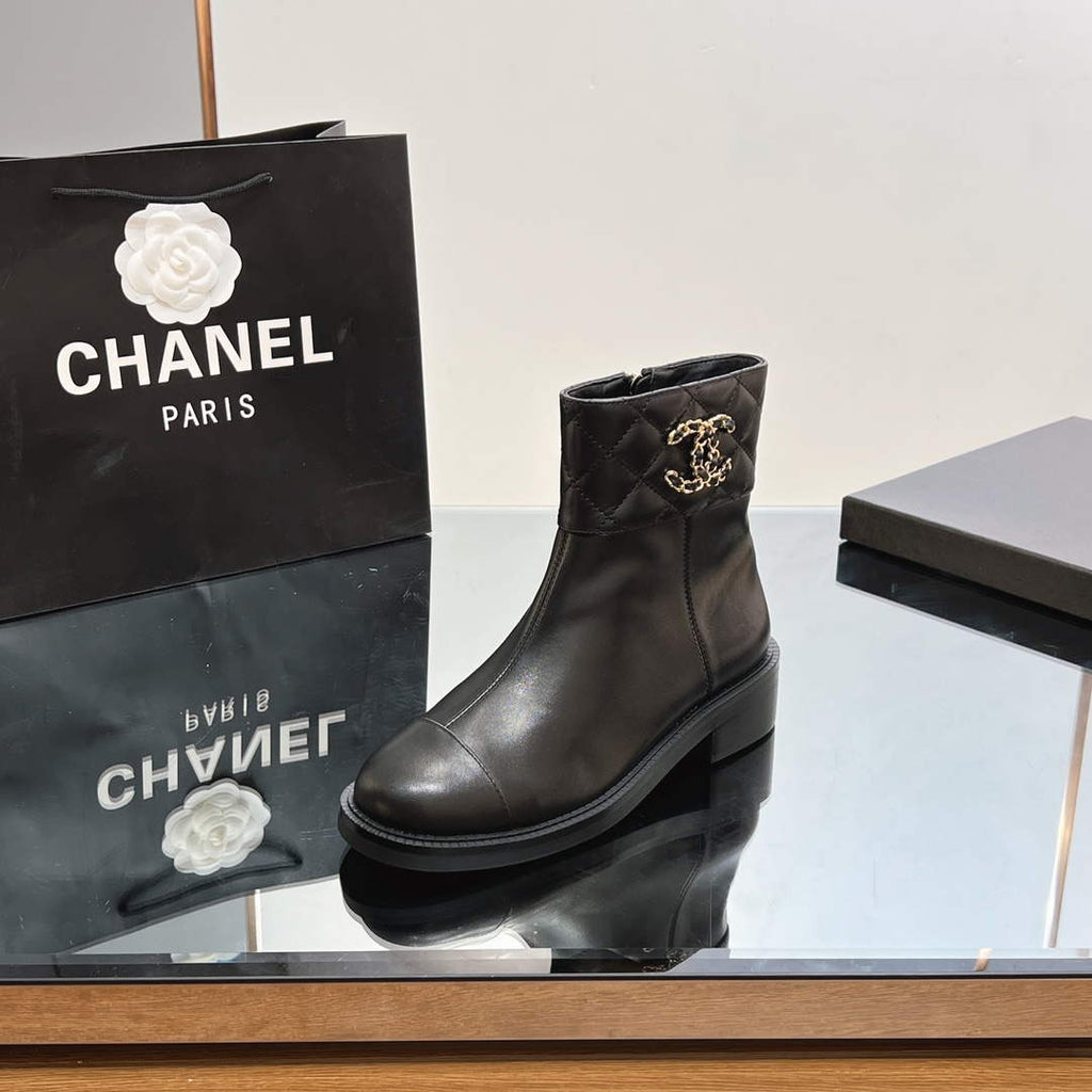 Chanel Women's Fashion Shoes Short Boots C92402