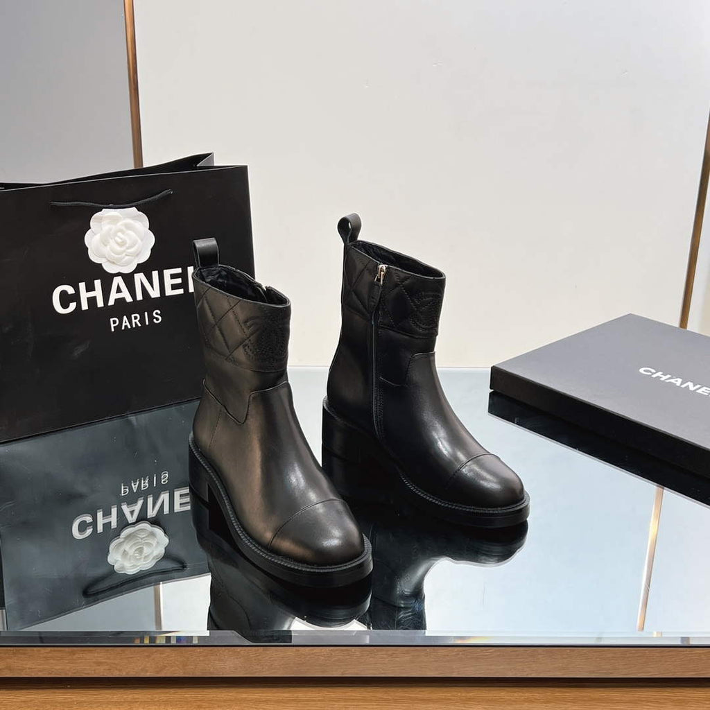 Chanel Women's Fashion Shoes Short Boots C92403