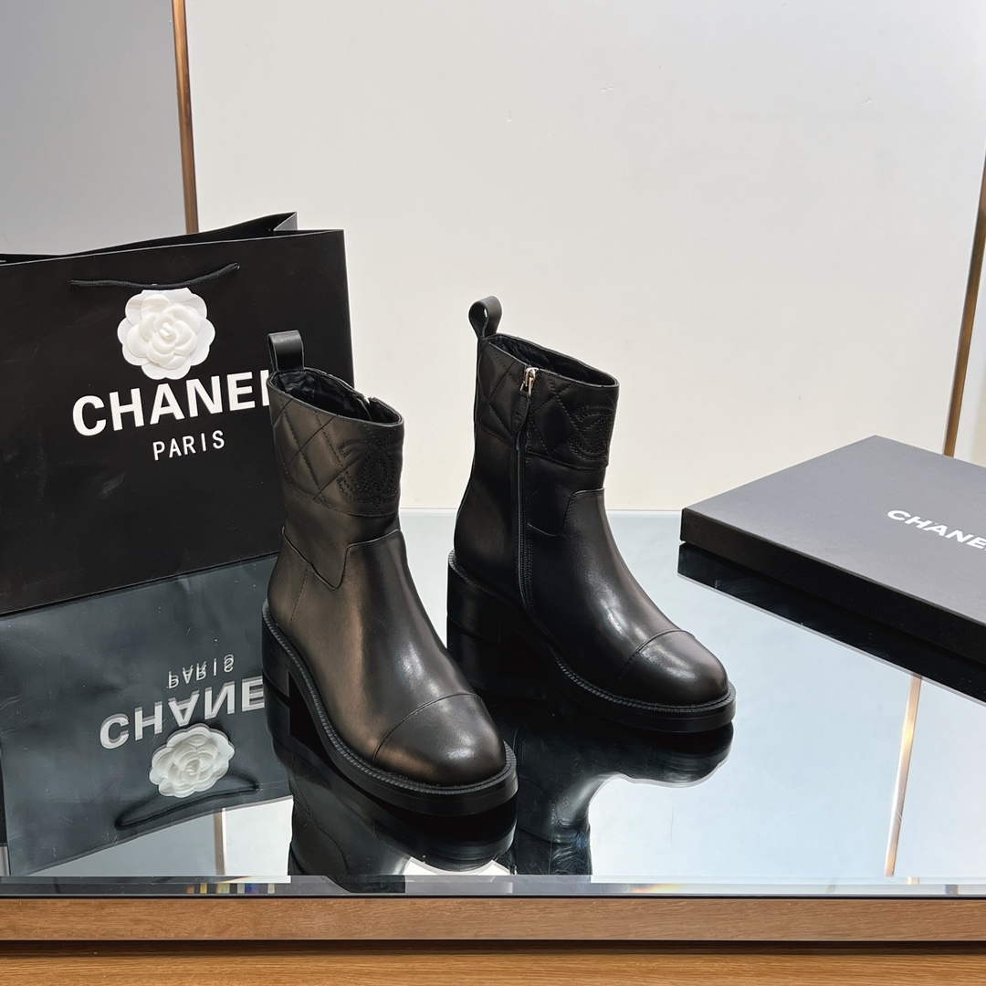 Chanel Women's Fashion Shoes Short Boots C92403