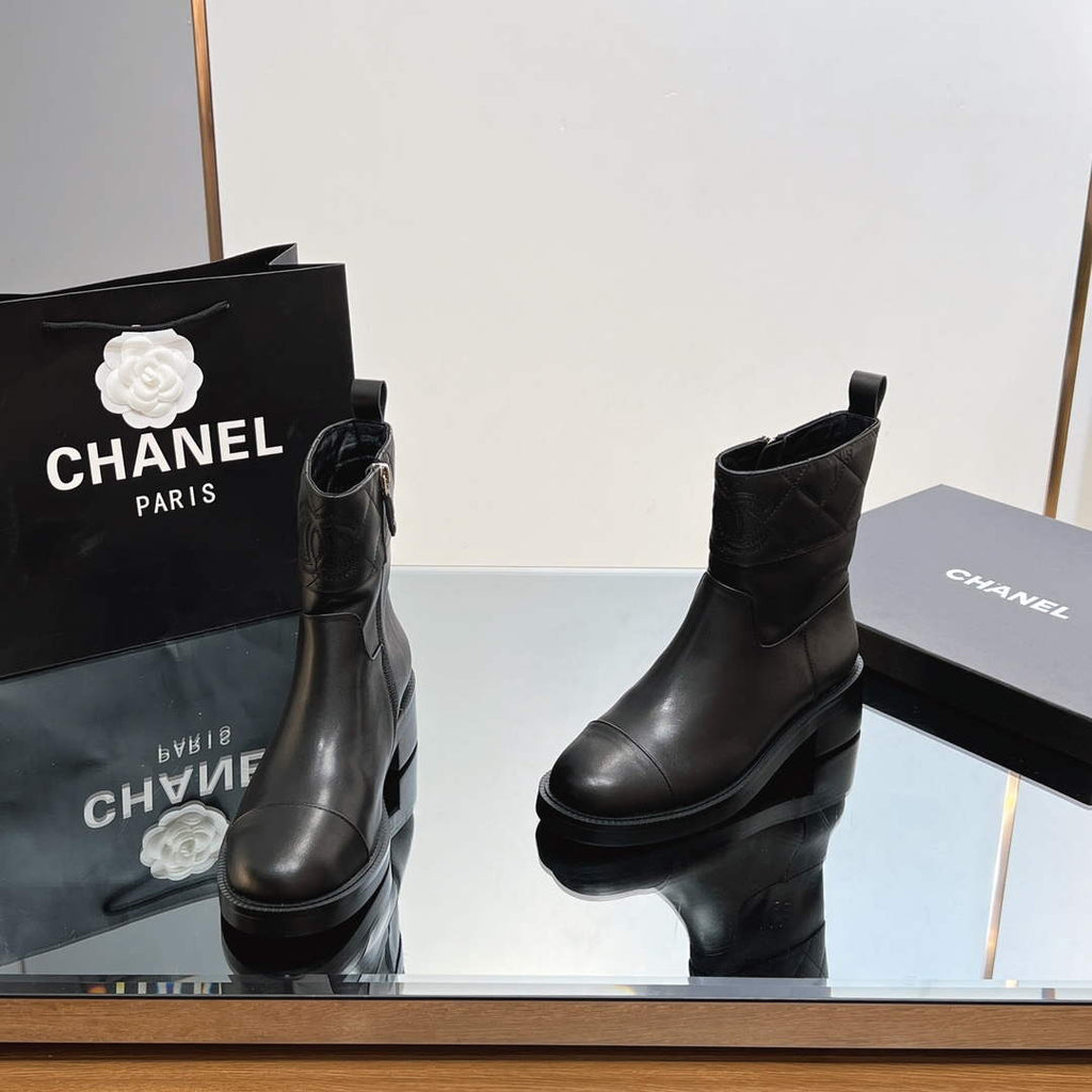 Chanel Women's Fashion Shoes Short Boots C92403