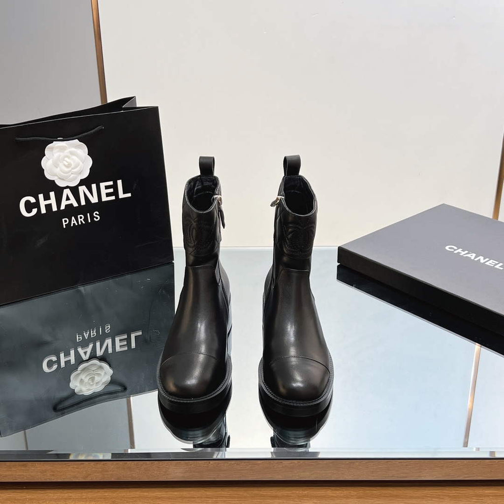 Chanel Women's Fashion Shoes Short Boots C92403