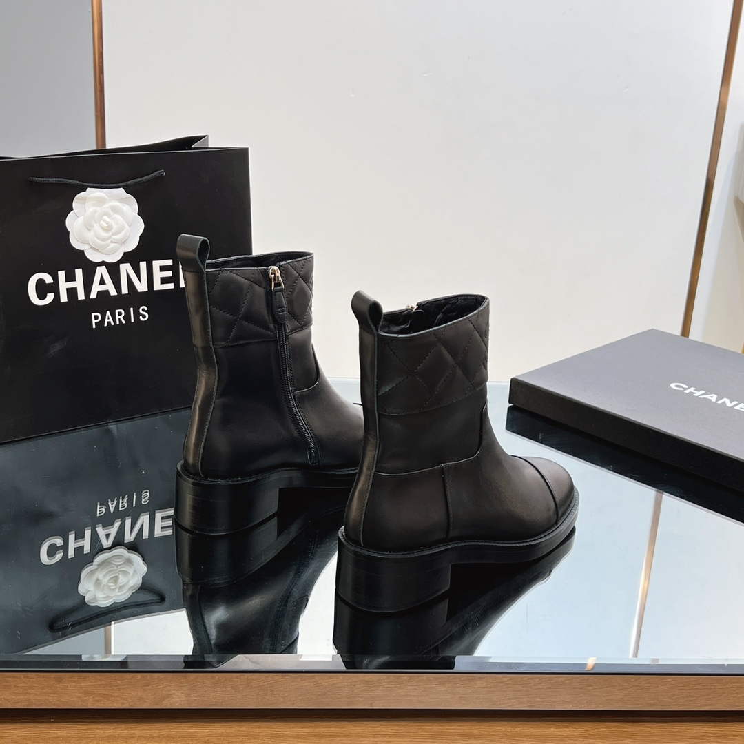 Chanel Women's Fashion Shoes Short Boots C92403 - US 4=Euro 35 - View 6