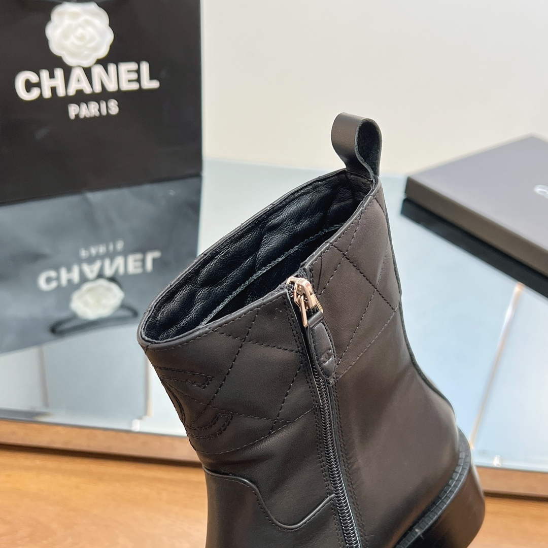 Chanel Women's Fashion Shoes Short Boots C92403 - US 4=Euro 35 - View 9