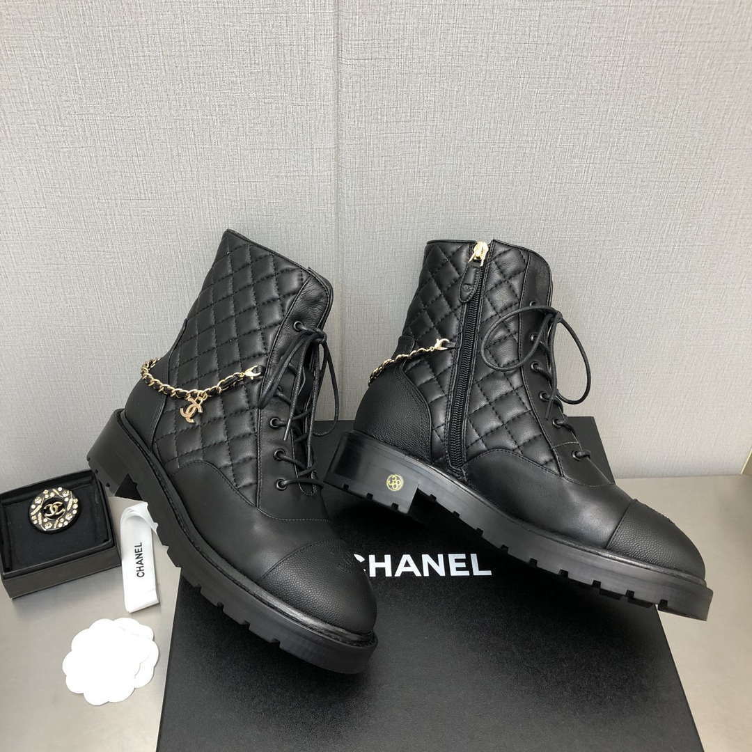 Chanel Women's Fashion Shoes Short Boots C925111 - US 4=Euro 35 - View 2