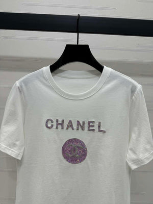 Chanel Women's Fashion T-shirt C81003 - S / White - View 5