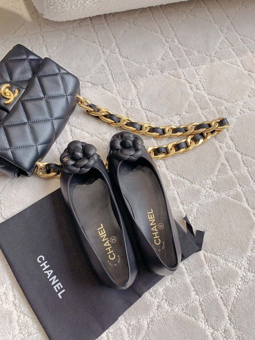Chanel Women's G31318 Camellia shoes Lambskin  CC91008