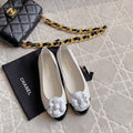 Chanel Women's G31318 Camellia shoes Lambskin CC91010 - Euro 35=US 4 - View 1