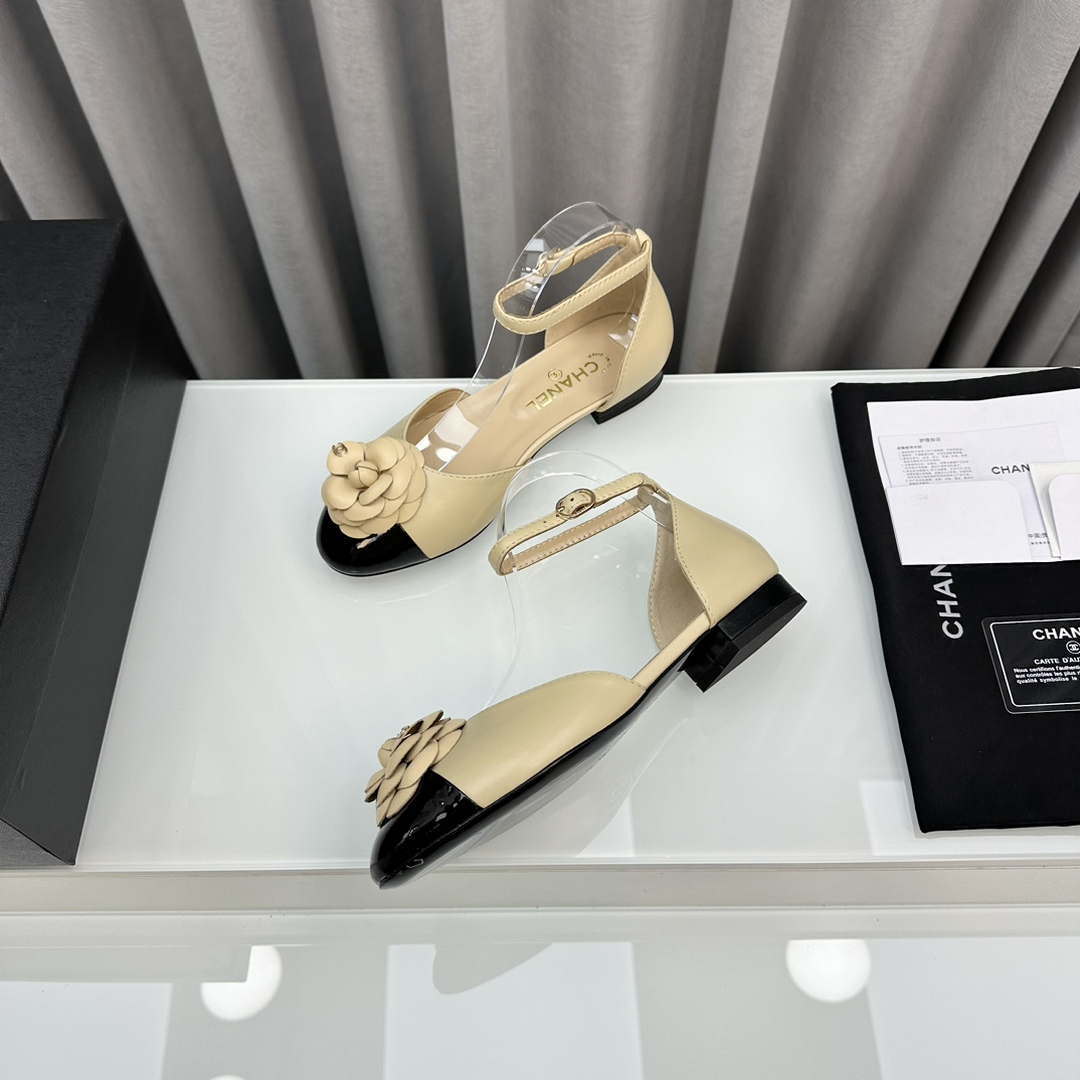 Chanel Women's G31318 Camellia shoes Lambskin Sandals Shoes CC91002 - Euro 35=US 4 - View 10